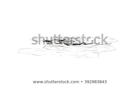 Foto stock: Cracked Floor With Earth