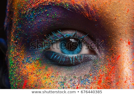 Stock fotó: Close Up Of Colorful Eyeshadows