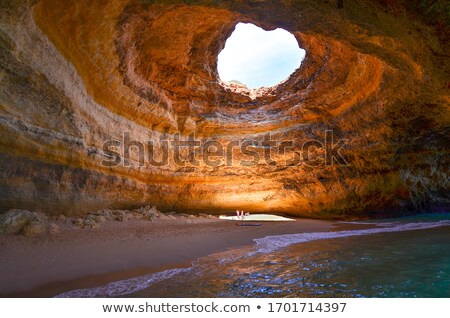 Zdjęcia stock: Grotto With Sea View