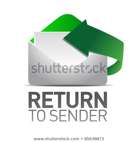 Stok fotoğraf: Return To Sender Stamp On Envelope