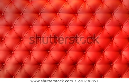 Texture Of Vintage Red Leather Upholstery With Buttons Stock fotó © klublu