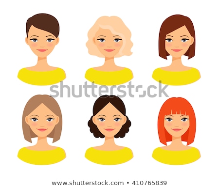 [[stock_photo]]: Vector Set Of Womens Hairstyles