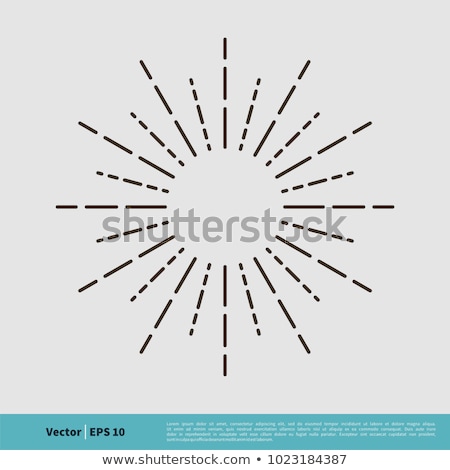 Stock foto: Sun Burst Design Art Eps 10