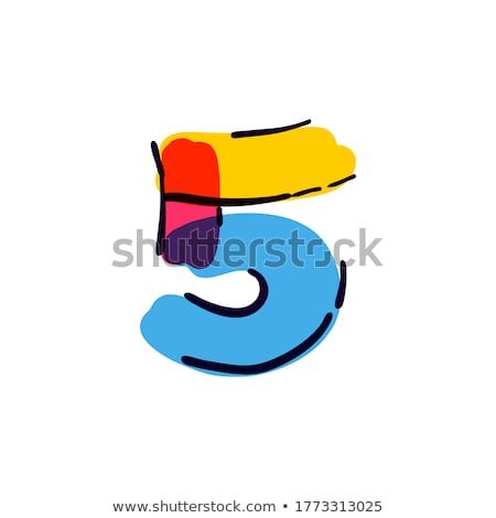 Stock foto: Statistics In Multicolor Doodle Design