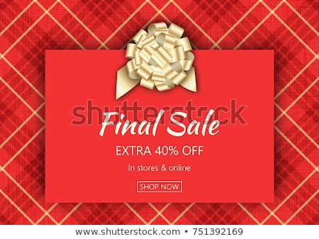 Foto stock: Final Sale Poster Or Flyer Design End Of Season Sale On Red Background