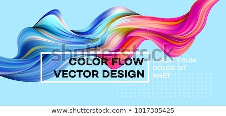 Stock photo: Painted Blue Banners Vector Illustration For Your Design