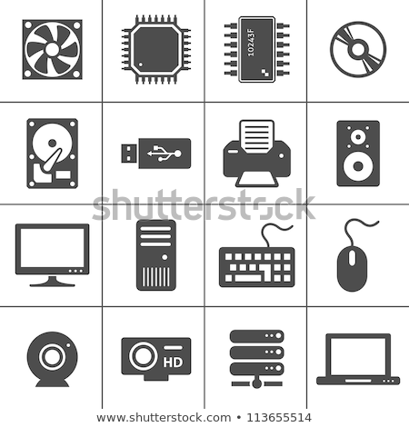 Stock photo: Optical Disk And Cpu
