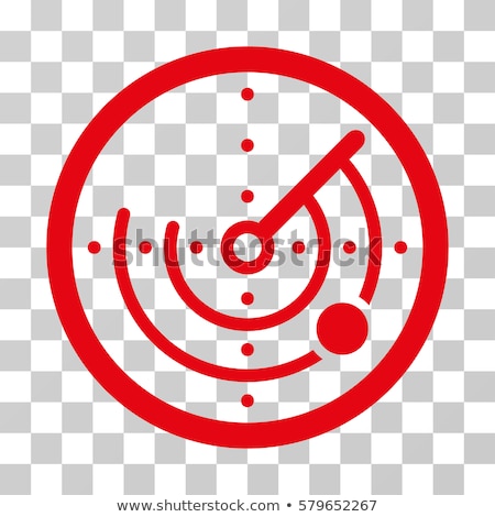 Stok fotoğraf: Vector Icon For Red Radar