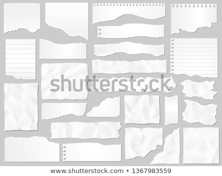 Foto stock: Vector Collection Of Paper For Scrapbook