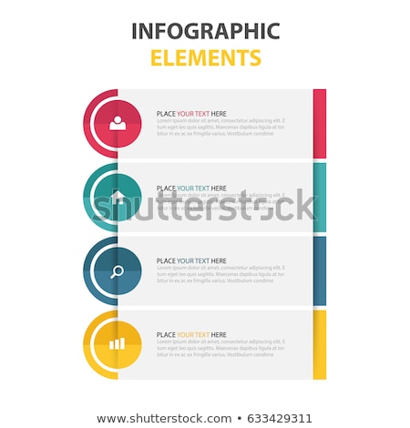 Stok fotoğraf: Modern Vector Abstract Step Lable Infographic Elements