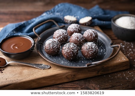 Stok fotoğraf: Chocolate Coconut Balls