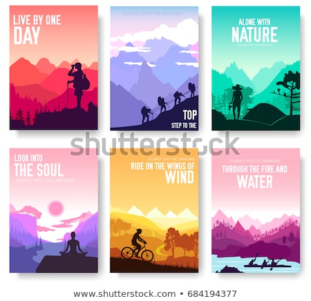 Stock photo: Equipment For Sport And Travel Vector Illustration