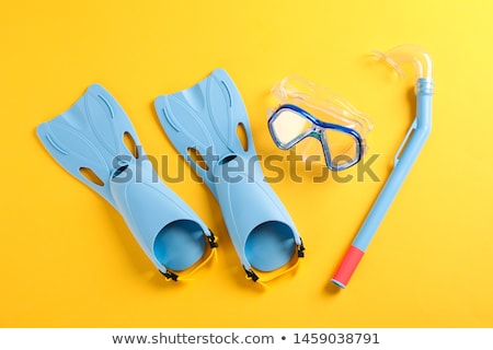 Stockfoto: Mask And Flippers On Sand