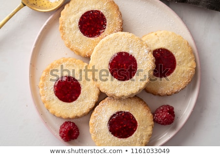 Сток-фото: Shortbread Cookie With Jam Filling