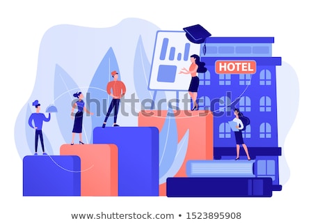 Foto stock: Hospitality Courses Concept Vector Illustration