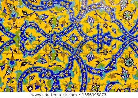 ストックフォト: Ceramic Painted Art Tiles Esfahan Iran