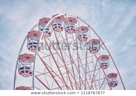 Stock photo: Ferris Wheel - Purple And Pink