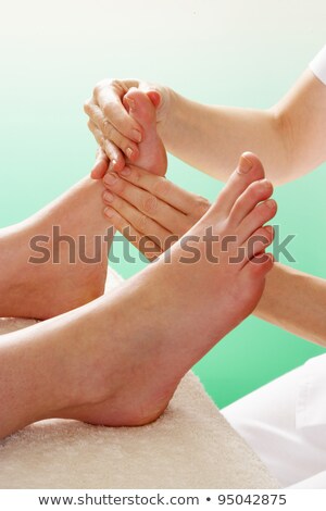 Zdjęcia stock: Detail Woman Having Foot Massage