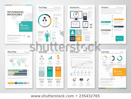 Poster With Business Pie Chart Stockfoto © MPFphotography