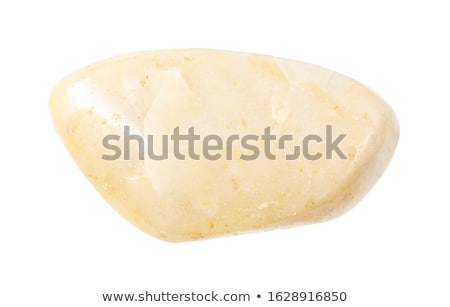 Stok fotoğraf: Mineral Chalcedony Isolated On White Background