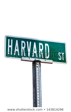 Stok fotoğraf: Boston Cambridge Street Sign Massachusetts