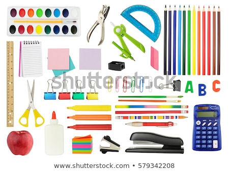 [[stock_photo]]: Apple With School Supplies