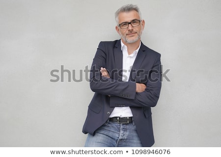 Foto d'archivio: Middle Aged Attractive Caucasian Man Studio Portrait