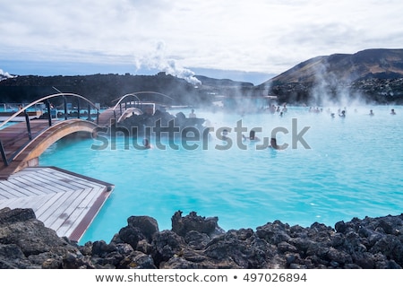Zdjęcia stock: Pool Of Blue Lagoon Iceland