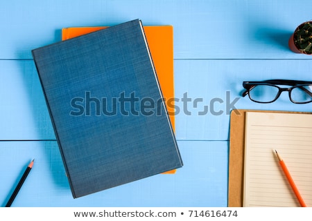 Stock photo: Blue Book On The Table