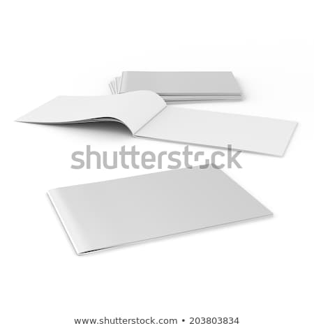 Foto stock: Silver Closed And Opened Leaflets 3d Rendering