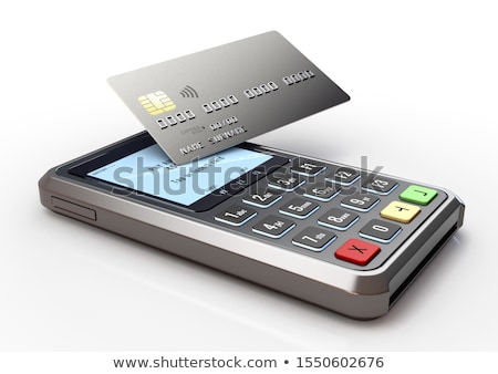 Foto d'archivio: Pos Portable Credit Card Machine 3d Rendering