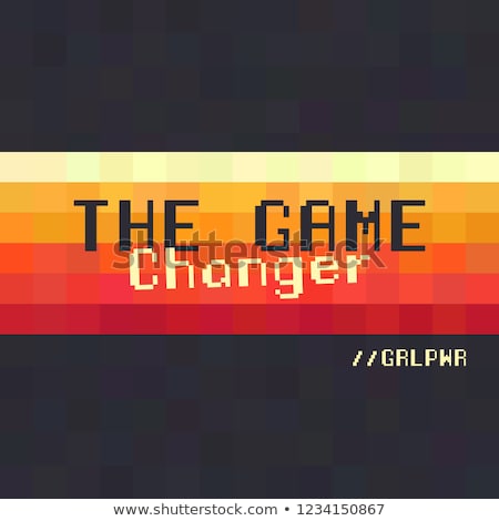 Zdjęcia stock: The Game Changer - Girl Power Fashion Poster Design Grl Pwr Slogan For Activists Interested In Poli