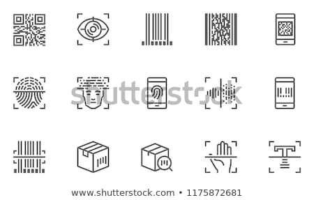 Stock photo: Face And Fingerprint Detection Concept