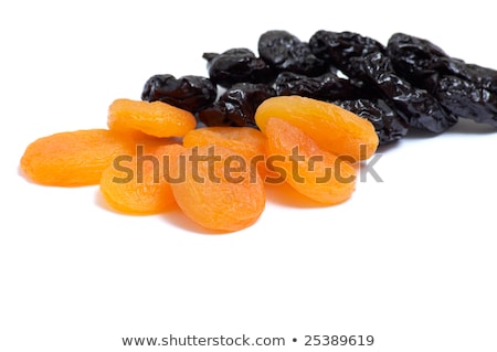 Stock photo: Wonderful Dried Apricot And Prune On A White Background