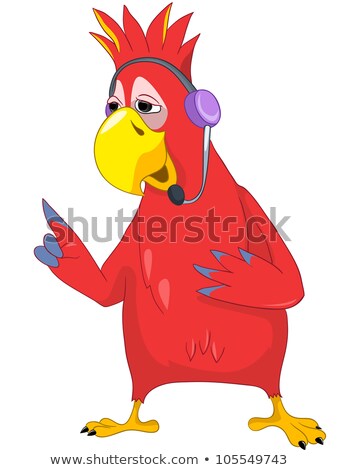 Foto stock: Funny Parrot Comunication