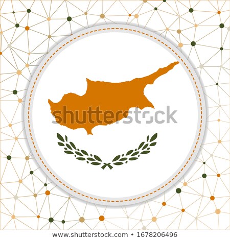 Zdjęcia stock: Stamp And Cyprus Flag
