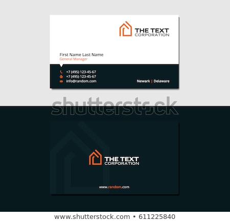 Builder With Business Card ストックフォト © vadimsoloviev