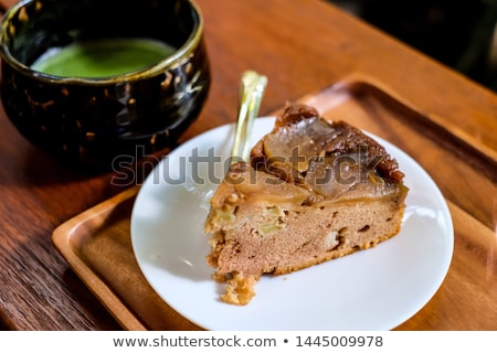 Stock fotó: Apple And Pear Pie With A Cup Of Tea And Jam