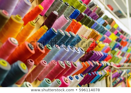 Foto stock: Silk Textile Industry Background