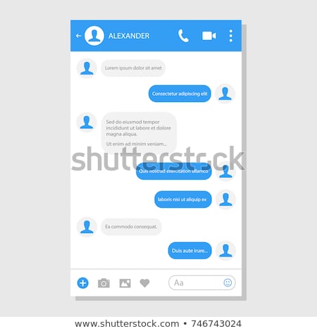 Stockfoto: Messenger Window