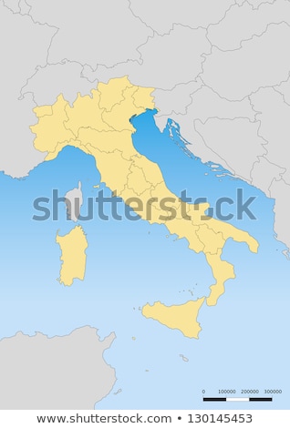 Stok fotoğraf: Map Of Italy Catania