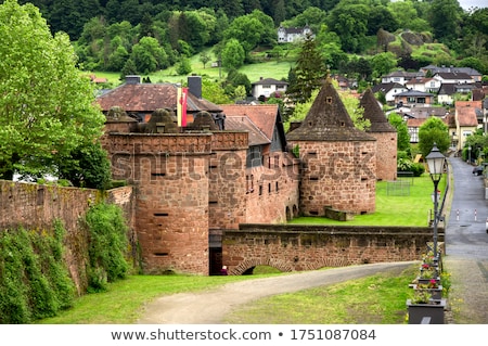 Сток-фото: Old City Wall In Buedingen