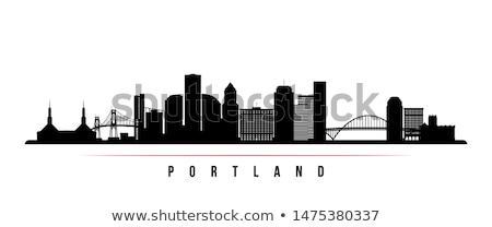 Stockfoto: Portland Oregon Skyline Panorama