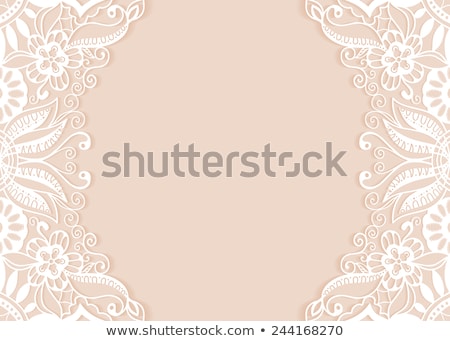 Stok fotoğraf: Elegant Background With Lace Ornament