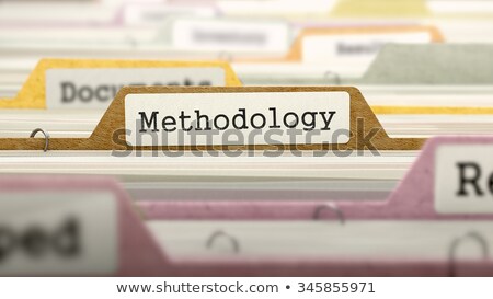 ストックフォト: Methodology On Business Folder In Catalog