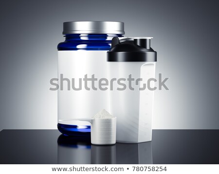 ストックフォト: Sports Jar And Shaker Isolated On Dark Background 3d Rendering