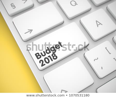 Stockfoto: Financial Forecast - Message On White Keyboard Button 3d