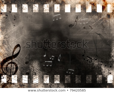 Foto stock: Abstract Background With The Music Notes And Slides