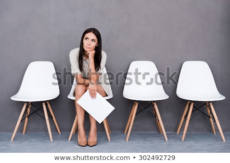 Zdjęcia stock: Young Woman Waiting For Job Interview