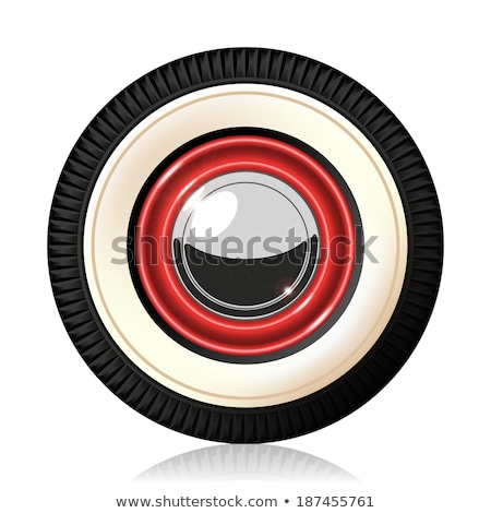 Stock photo: Wheel Of Retro Car